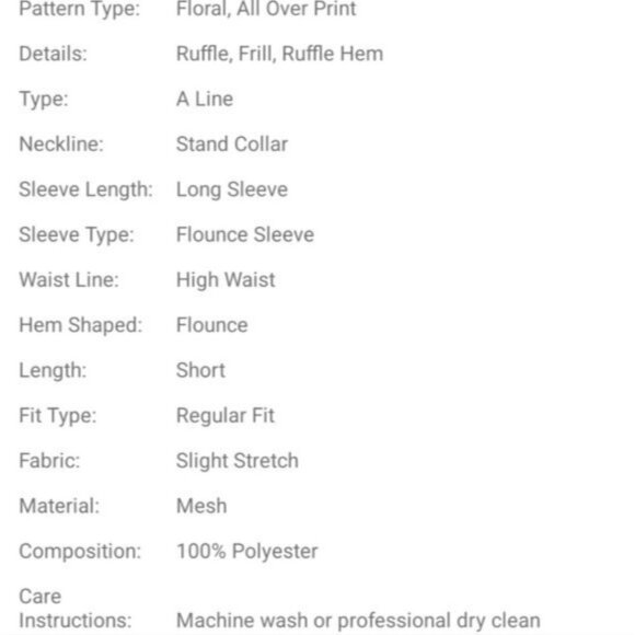 FLORAL MESH SPECIAL EVENT DRESS PREMIUM QUALITY - Picture 8 of 9